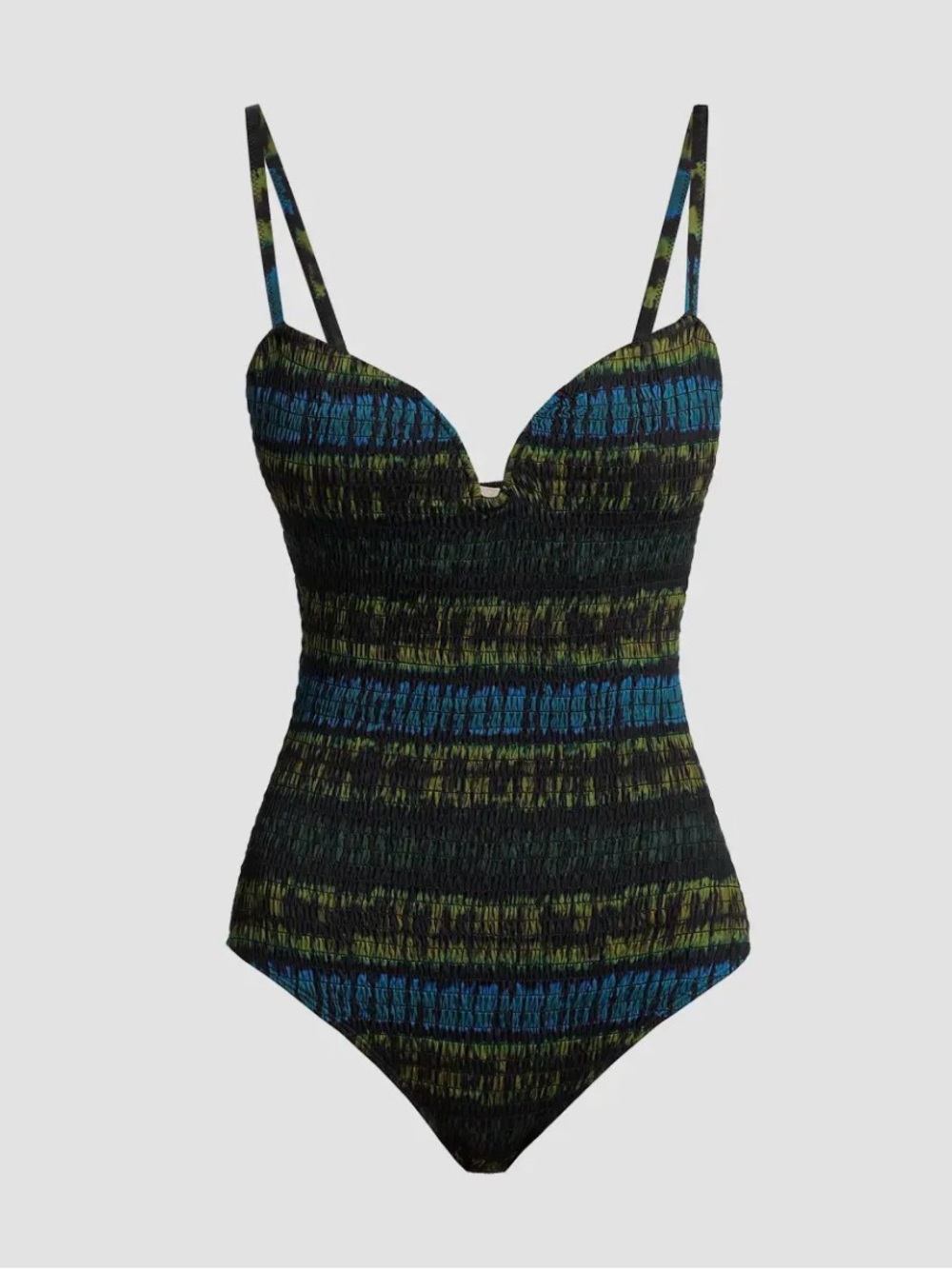NWT • Ulla Johnson • Biarritz Smocked Maillot • Sz P / 0